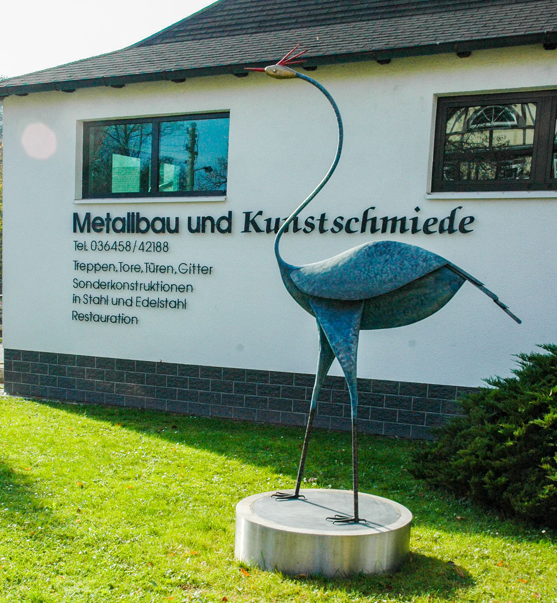 Kranich - Kunstschmiede Andreas und Benedikt Schwarz Kranich - Kunstschmiede Andreas und Benedikt Schwarz